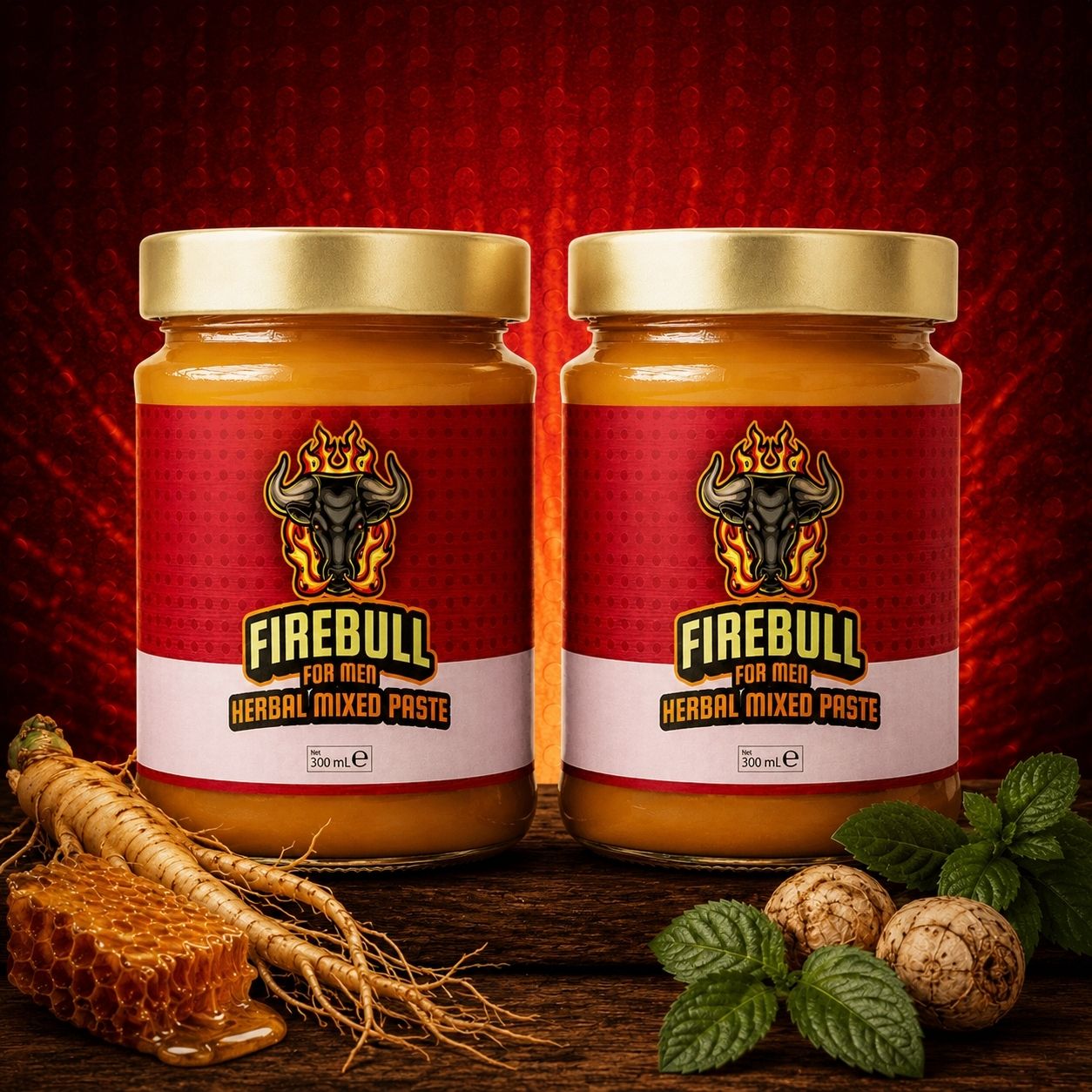 2 Gläser Firebull-Paste